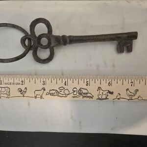 Vintage Black Iron Key Wall Decor